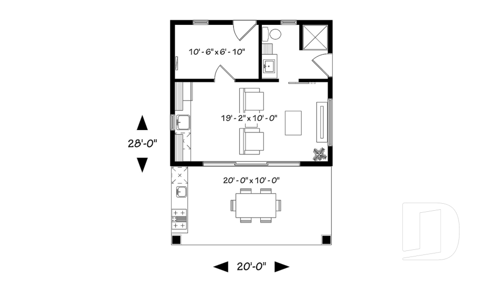 Rez-de-chaussée -  - Cabana
