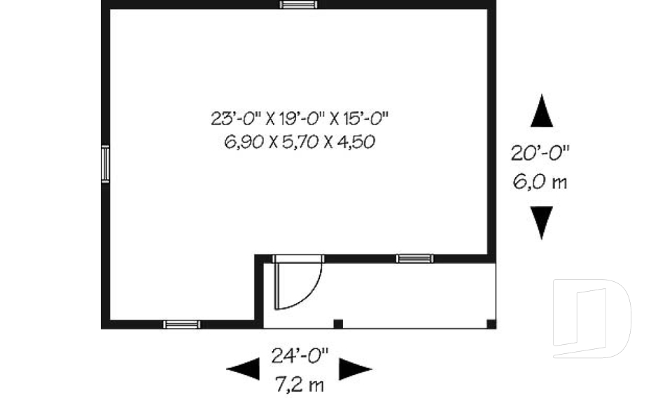 Rez-de-chaussée -  - Gabinelle