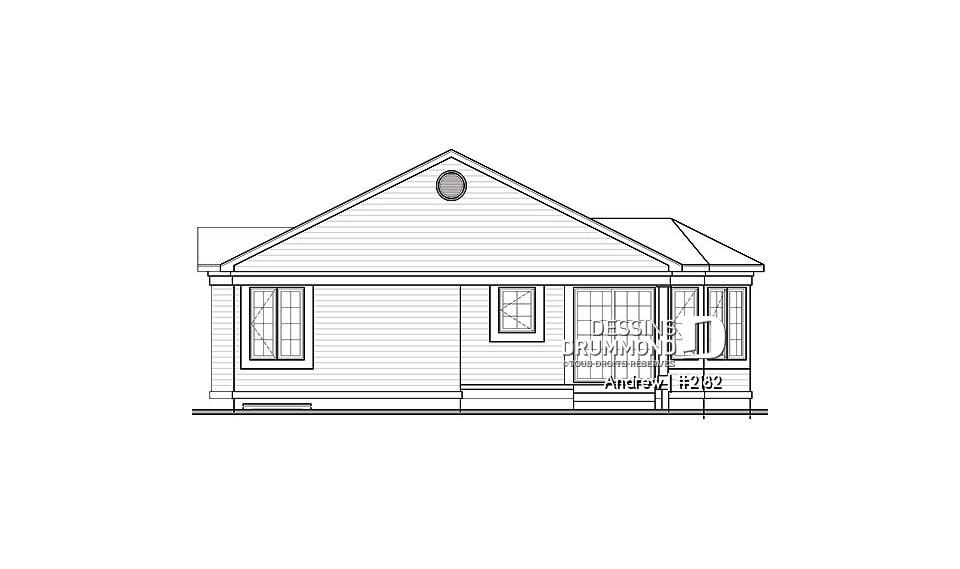 Élévation arrière - Andrew