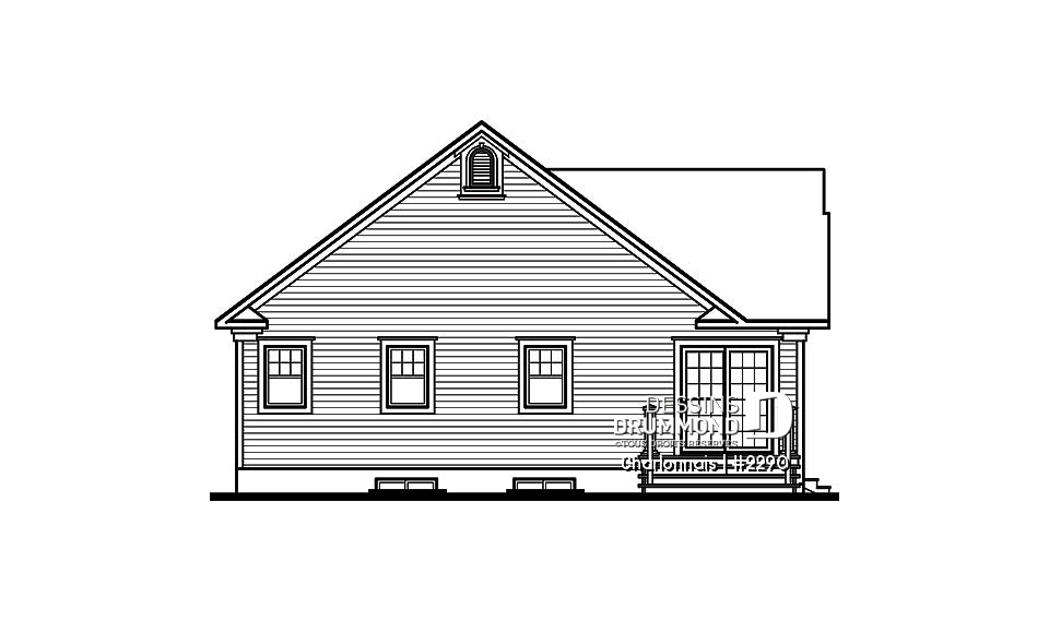 Élévation arrière - Charlonnais