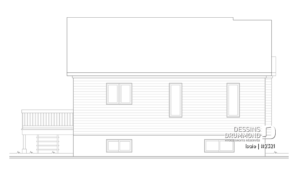 Élévation arrière - Isaie