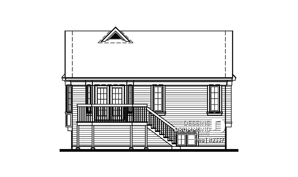 Élévation arrière - Irina