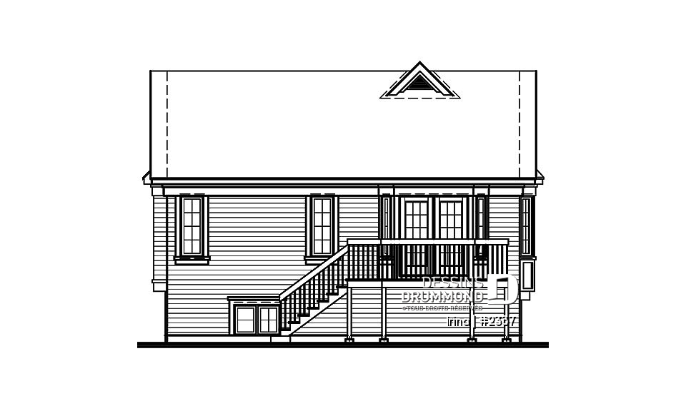 Élévation arrière - Irina