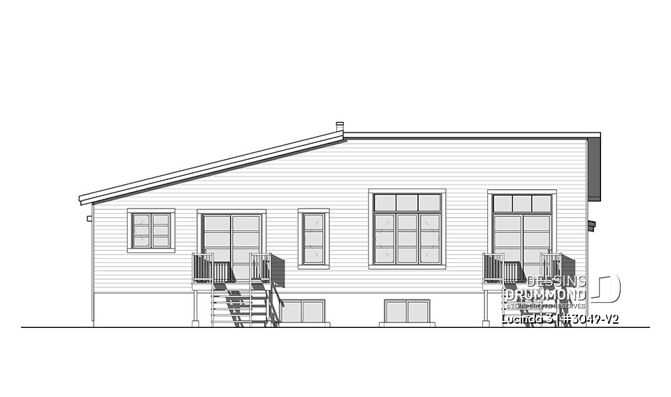 Élévation arrière - Lucinda 3