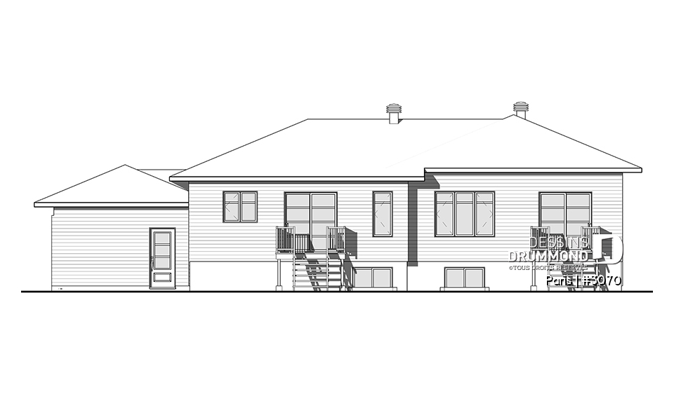 Élévation arrière - Paris