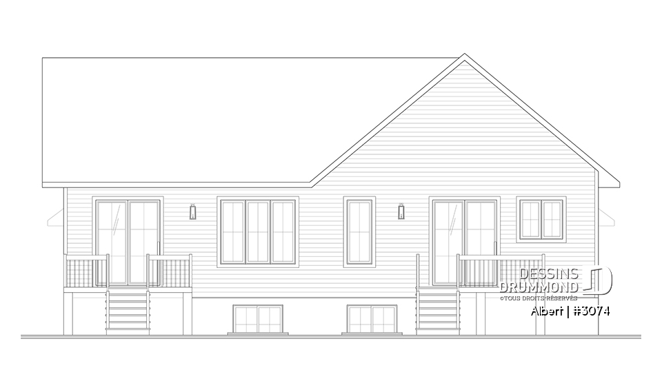 Élévation arrière - Albert