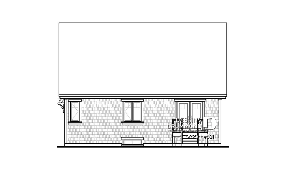 Élévation arrière - Stacy