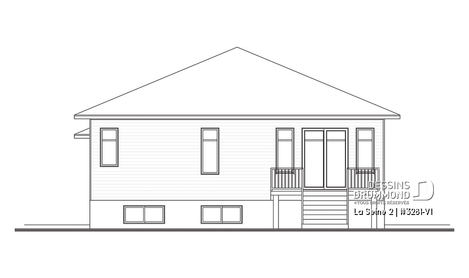 Élévation arrière - La Seine 2