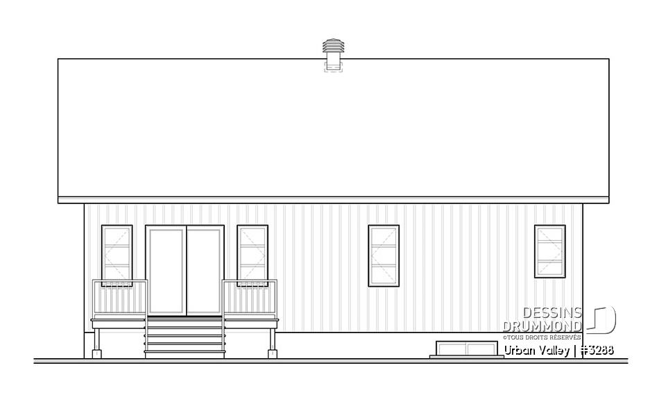 Élévation arrière - Urban Valley