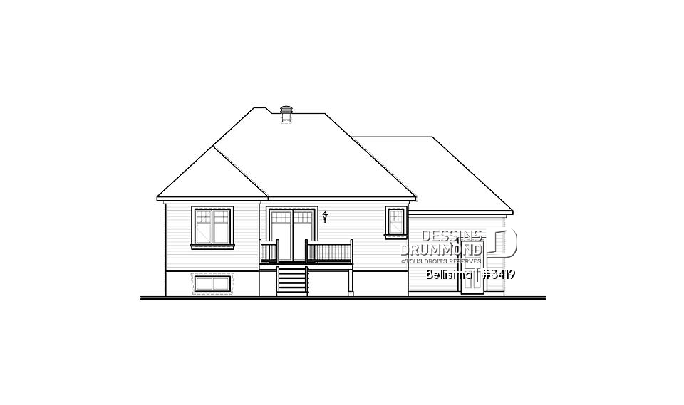 Élévation arrière - Bellisima