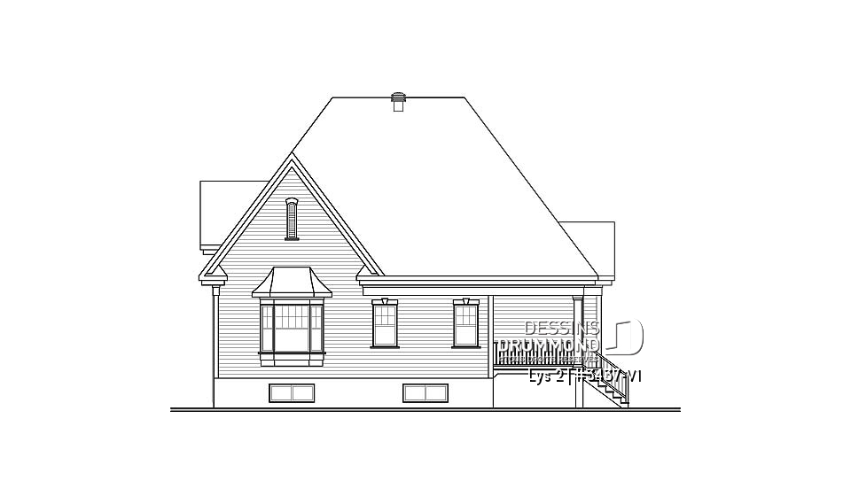 Élévation arrière - Lys 2